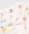 Kinderpyjama Paris aus Baumwolle weiss MARSHMALLOW/weiss MULTICO