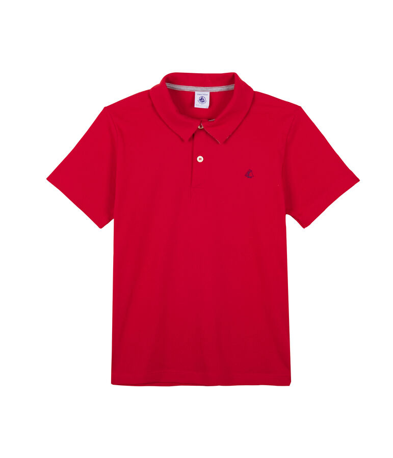 Kinder-Poloshirt Jungen rot