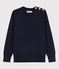 Klassischer Marinepullover aus Baumwolle für Damen blau SMOKING