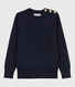 Klassischer Marinepullover aus Baumwolle für Damen