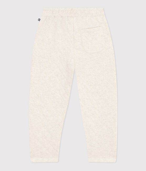 Kinderhose aus gestepptem Doppeljersey für Jungen beige MONTELIMAR CHINE