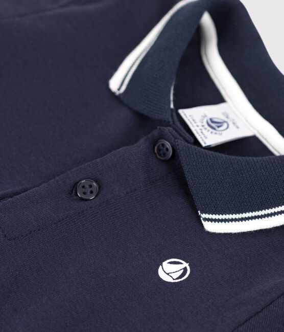Baby-Kurzoverall aus Baumwolle blau SMOKING