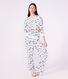Damen-Pyjama aus Baumwolle mit Paris-Motiv