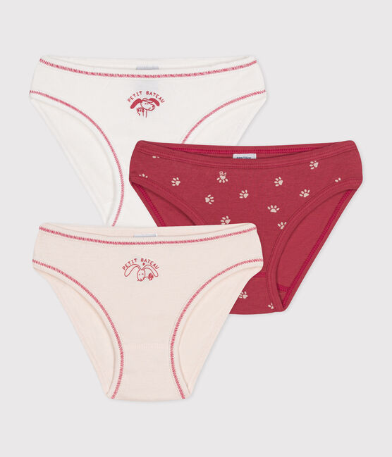 3er-Set Slips für Mädchen aus Baumwolle variante 7