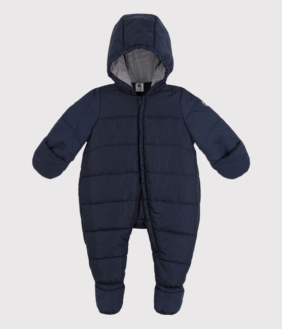 Baby-Schneeanzug aus recycelten Materialien blau SMOKING