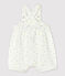 Baby-Einteiler aus doppelseitigem Bio-Baumwoll-Jersey weiss MARSHMALLOW/weiss MULTICO