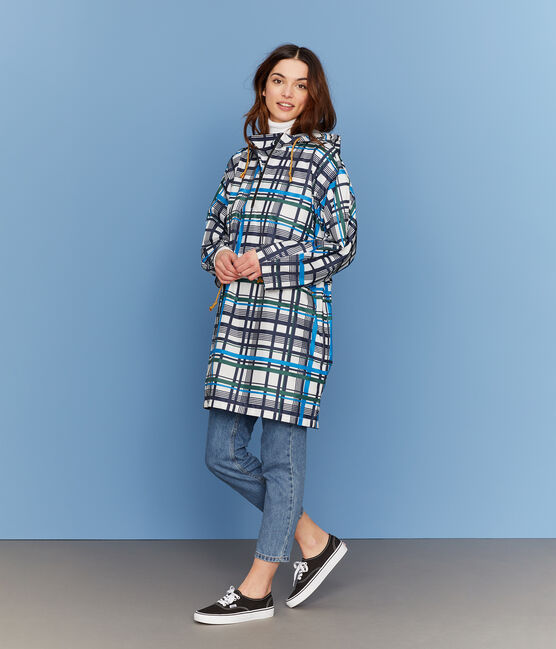 Windjacke zum Überziehen für Damen weiss MARSHMALLOW/weiss MULTICO