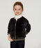 Kinder-Cardigan Mädchen schwarz NOIR