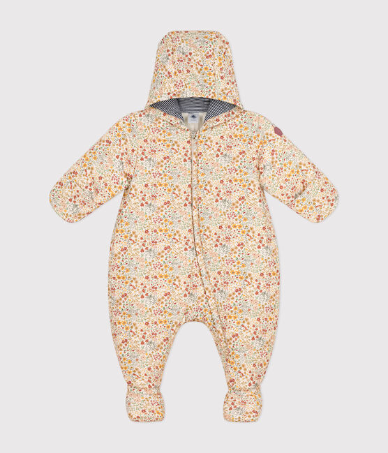 Gemusterter Baby-Schneeanzug weiss AVALANCHE/ MULTICO