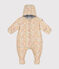 Gemusterter Baby-Schneeanzug weiss AVALANCHE/ MULTICO