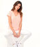 T-Shirt aus Leinen, Damen rosa PATIENCE