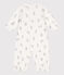 Bedruckter Kombi-Overall aus Baumwolle weiss MARSHMALLOW/grau GRIS