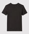 T-Shirt L’ICONIQUE mit rundem Ausschnitt aus Bio-Baumwolle für Damen grau CITY CHINE