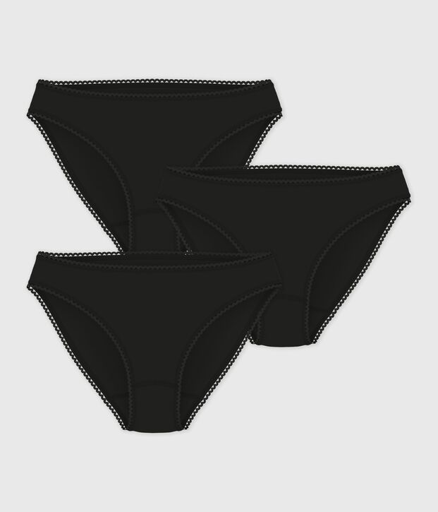 Packung mit Damenh&ouml;schen aus Baumwolle und Elastan vielfarbig