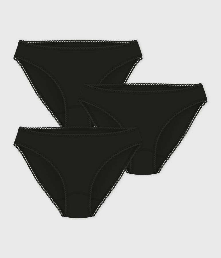 Packung mit Damenh&ouml;schen aus Baumwolle und Elastan vielfarbig