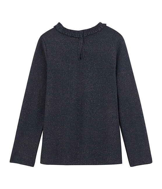 Mädchen Langarmshirt mit Milleraies Ringelstreifen blau SMOKING/gelb OR