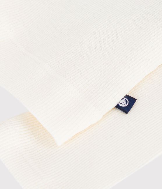 Damen-Rollkragenshirt L'Iconique aus Baumwolle und Wolle naturfarben MILK