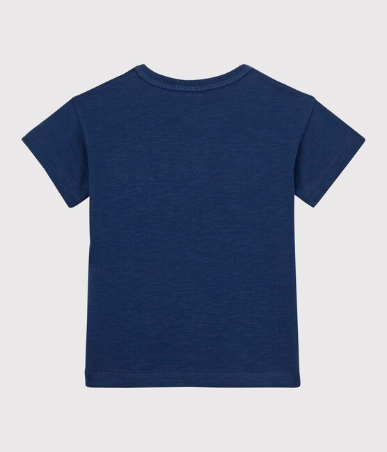 Kurzärmeliges T-Shirt für Mädchen und Jungen blau MEDIEVAL