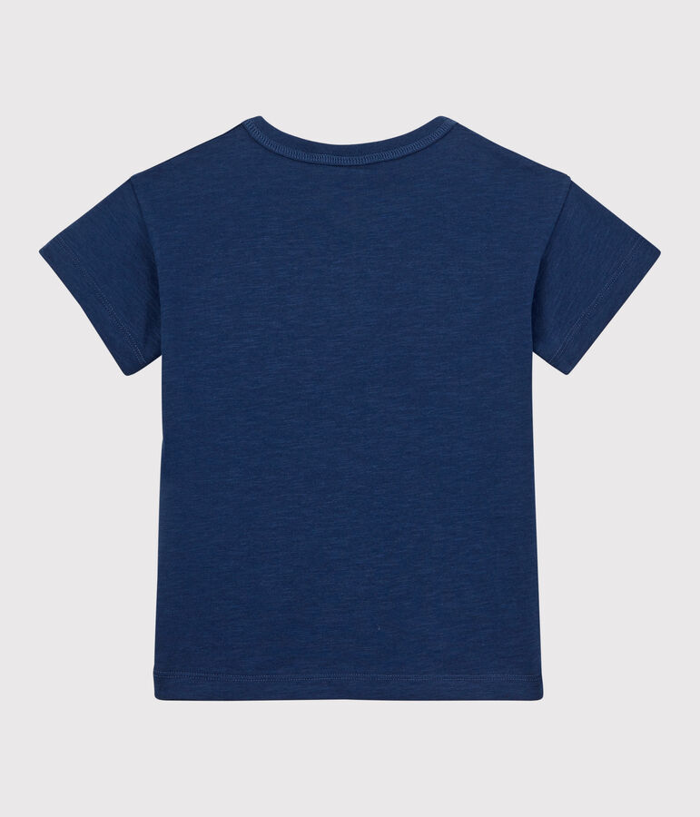 Kurz&auml;rmeliges T-Shirt f&uuml;r M&auml;dchen und Jungen blau