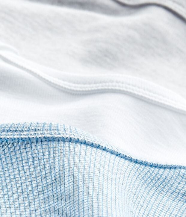 Baby-Jungen-Kurzarmbodys im 3er-Set weiss