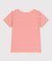 Kurzärmeliges Kinder-T-Shirt aus Baumwolle mit Streifen rot AVALANCHE/ SPICY