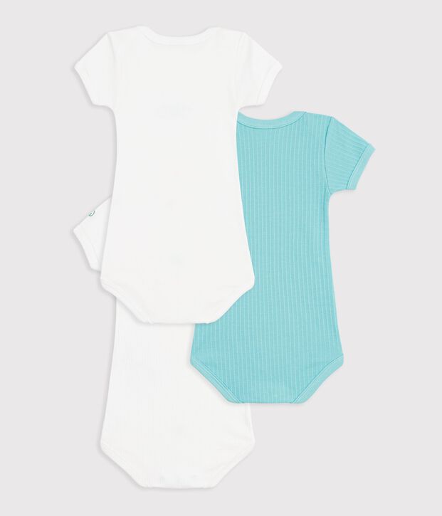 Lot de 3 bodies manches courtes en coton vielfarbig
