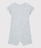 Baby-Kurzoverall aus Bouclé-Frottee für Jungen grau POUSSIERE CHINE