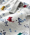 Baby-Hose aus bedrucktem Molton für Jungen grau BELUGA/weiss MULTICO