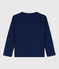 Langärmeliges Kinder-T-Shirt aus Baumwolle für Jungen blau MEDIEVAL