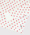 Pyjama Paris aus Baumwolle in schmaler Passform weiss MARSHMALLOW/rot PEPS