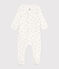 Baby-Bodyjama aus Doppeljersey weiss MARSHMALLOW/weiss MULTICO