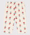 Baby-Hose aus bedrucktem Musselinstoff weiss AVALANCHE/ MULTICO