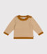 Baby-Pullover aus Woll- und Baumwollstrick