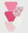 Set Kinder-Slips aus Baumwolle mit Blumenmuster variante 1