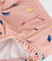 Baby-Badehose aus recyceltem Material rosa SALINE/weiss MULTICO