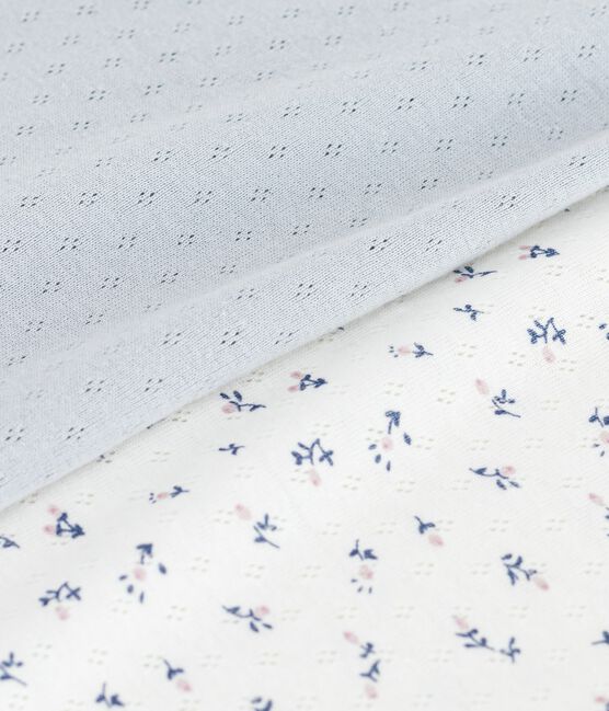 Set Damen Spaghetti-Tops aus Baumwolle mit Lochstickerei variante 1