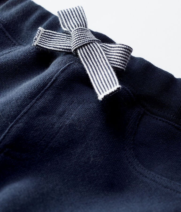 Baby-Hose aus Molton. blau