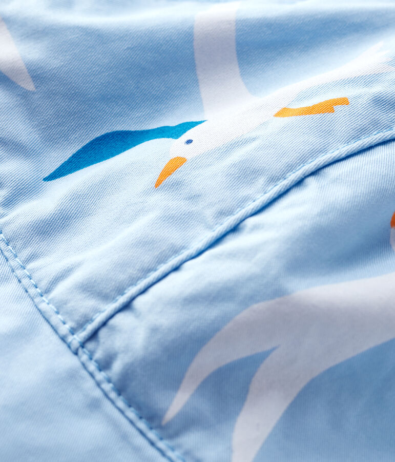 Baby-Sonnenhut mit M&ouml;wen-Motiv f&uuml;r Jungen blau/vielfarbig