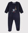 Baby-Strampler Paris aus Nicki blau SMOKING