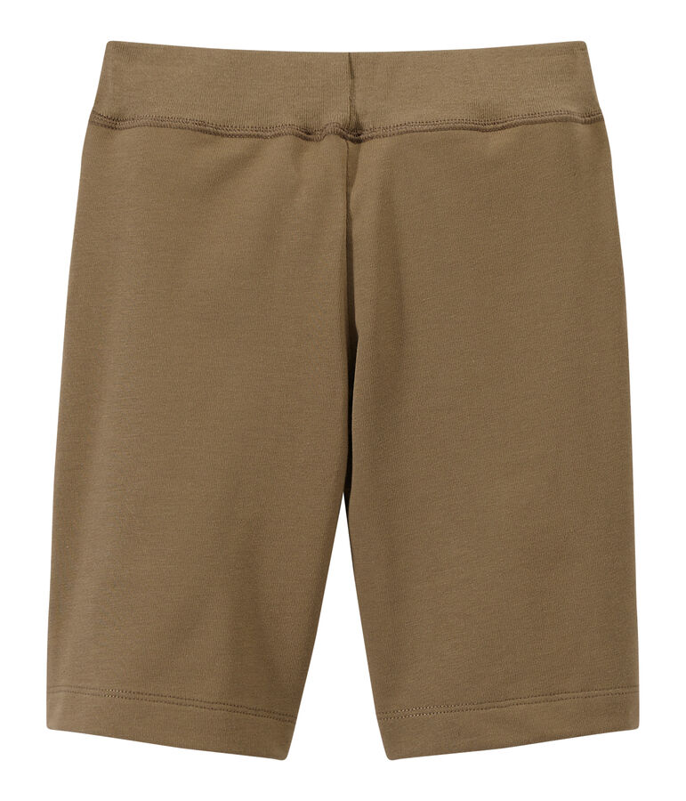 Jungen-Bermudashorts aus schwerem Jersey braun SHITAKE