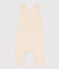 Langer Baby-Overall aus dickem Jersey mit dekorativen Tupfen naturfarben AVALANCHE