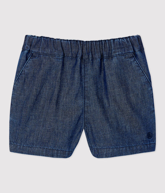 Baby-Shorts aus leichtem Bio-Denim blau DENIM