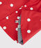Baby-Regenjacke mit Pünktchenmuster rot TERKUIT/weiss MARSHMALLOW