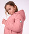 Einfarbige Kinder-Winterjacke rosa