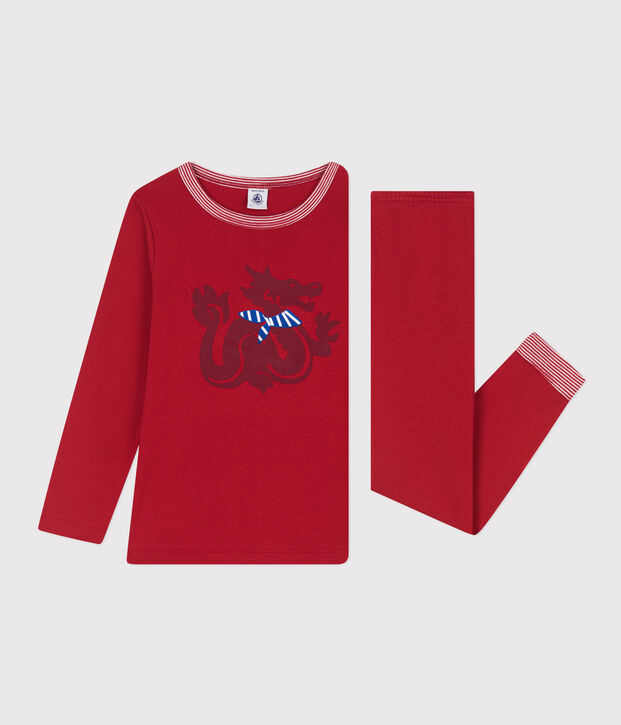 Pyjama aus Baumwolle rot