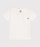 T-Shirt aus geflammtem Jersey Kinder/Jungen weiss MARSHMALLOW