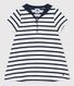Babykleid aus dickem Bio-Jersey mit Matrosenkragen