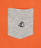 Jungen-T-Shirt mit Brusttasche orange ORIENT