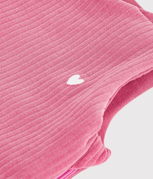Baby-Schlafsack aus einfarbigem Bouclette-Samt TOG-Wert 3 rosa
