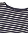 Gestreiftes Damen-Shirt aus schwerem Jersey blau SMOKING/beige COQUILLE
